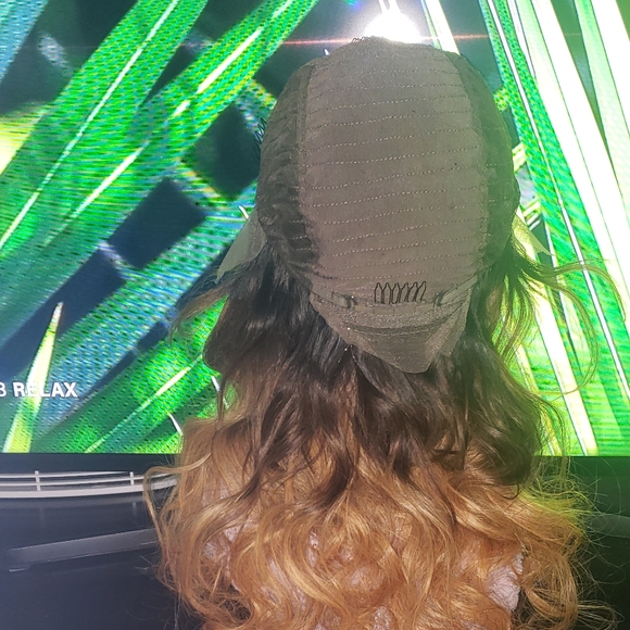 16 inch Ombre 1B/4/27 lace front Human hair wig - Picture 7 of 8